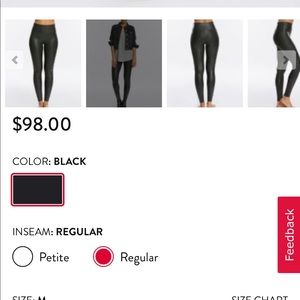 Spanx faux leather leggings